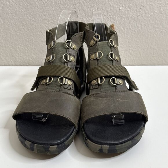 Sorel Torpeda Carly Nori Camo Gladiator Sandal Women's Size 8 Army Green - Picture 8 of 16